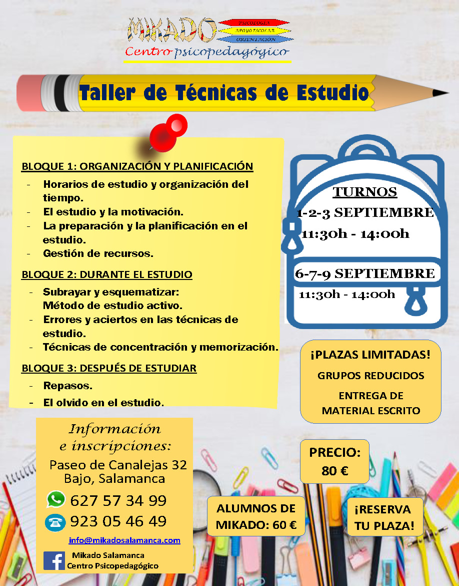 Taller de Técnicas de Estudio